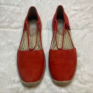 Eileen Fisher Espadrille Orange Lee Leather Sz 5.5 NWOT